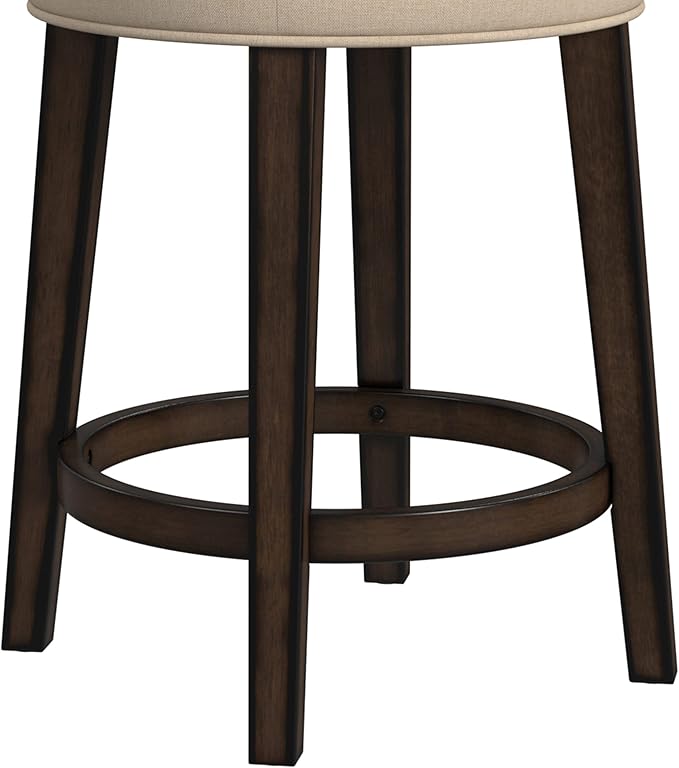 Hillsdale Krauss Backless Swivel Counter Stool, Charcoal Gray Finish - Image 6