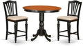East West Furniture TRCH3-BLK-C 3 Piece Counter Height Dining Set by EastWestFurniture