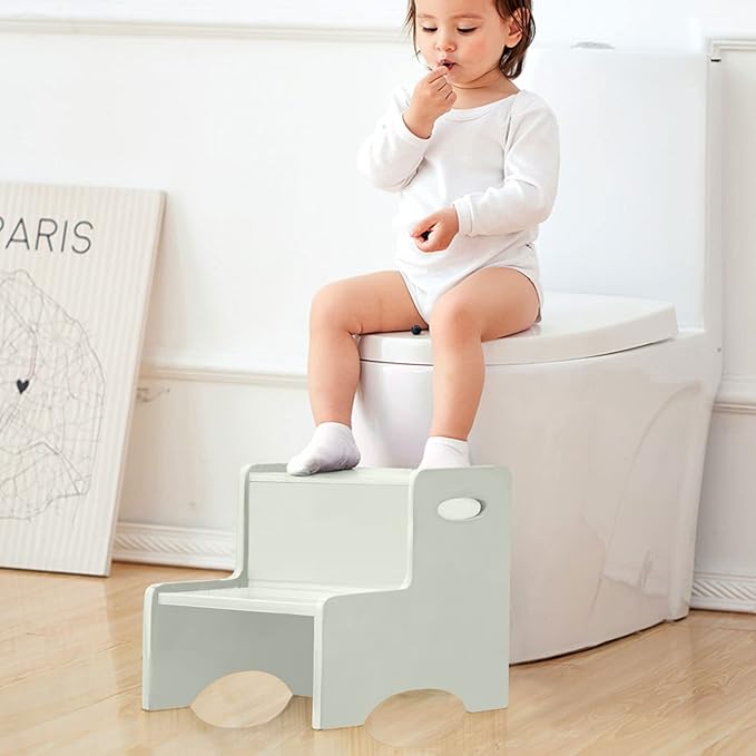 WOOD CITY Wooden Toddler Step Stool - Image 4