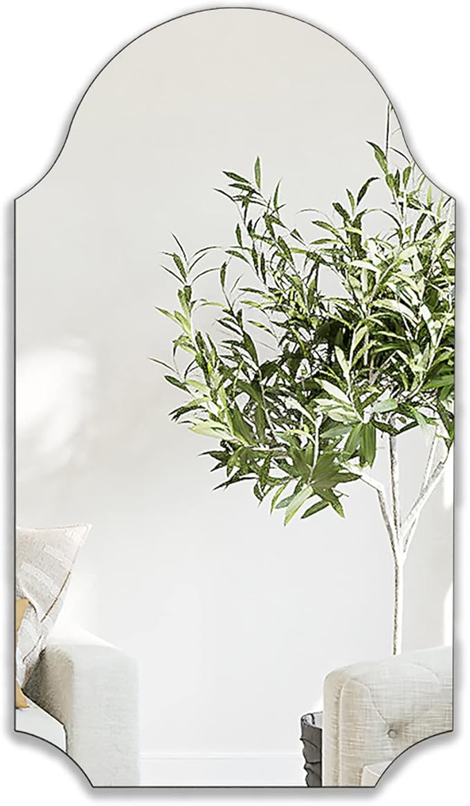 Wall Mounted Mirror for Bathroom Mirror 20 x 36 '' Vanity Frameless Mirror by WOODWORTH
