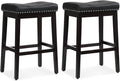 Athena Collection Counter Height Bar Stools Set of 2, 29.5 Inches Backless by AthenaCollectionFurniture