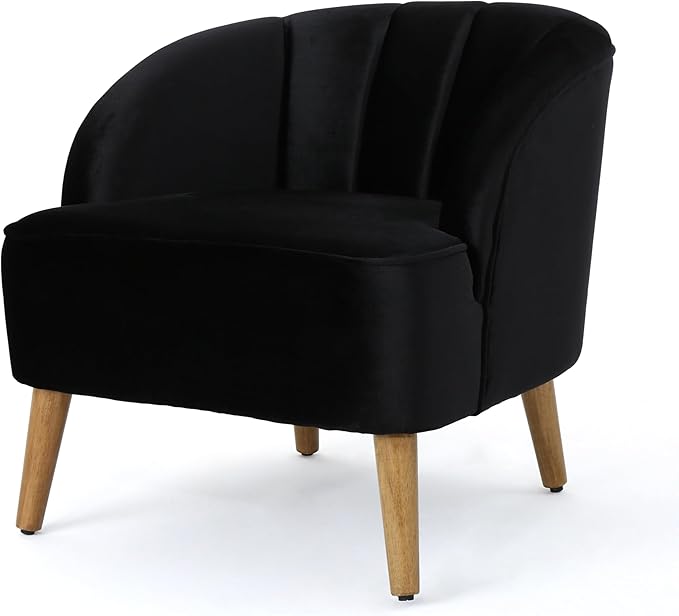 Ball & Cast Velvet Accent Chair, Modern Lounge Living Room Chairs - Image 7