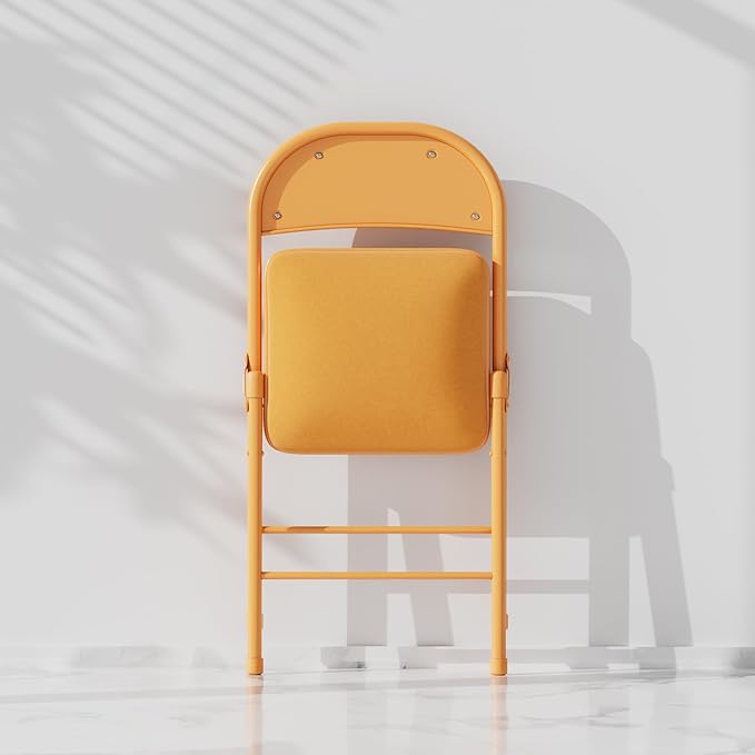 VECELO 4-Pack Folding Chairs Portable Metal - Image 4