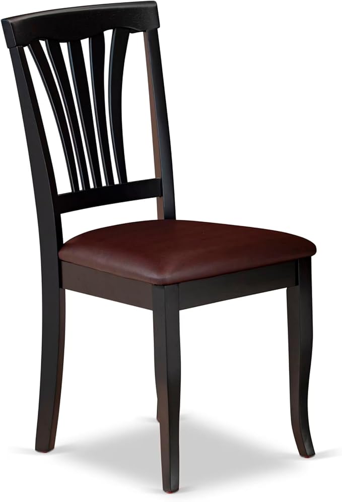 East West Furniture PLAV9-BCH-LC 9 Piece Dining Room Table Set Includes an Oval - Image 10