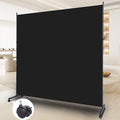 Room Divider Single Panel Privacy Screen W/Wheels, Upgrade Fabric Wall Divider by HOMSCREENER
