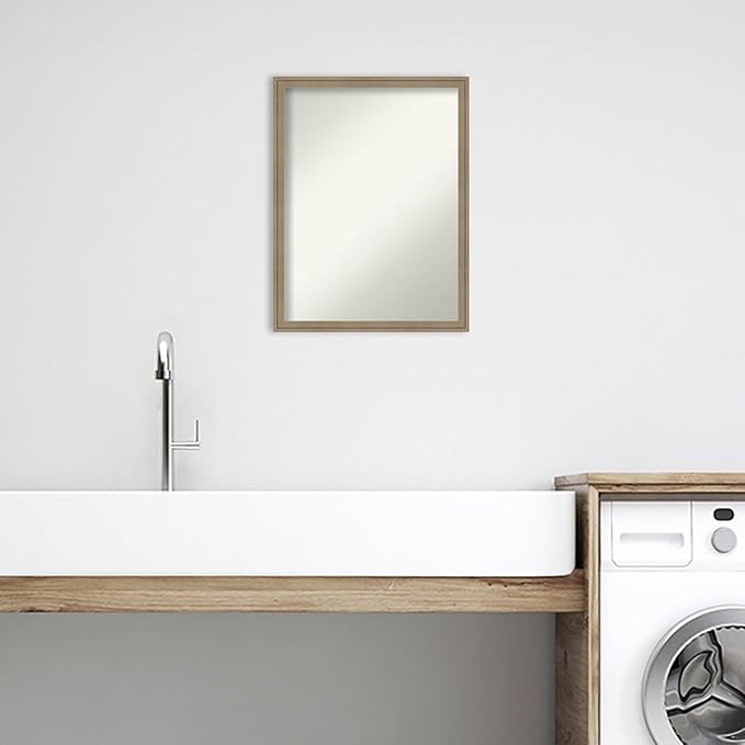 Amanti Art Grey Bathroom Mirror - Image 5