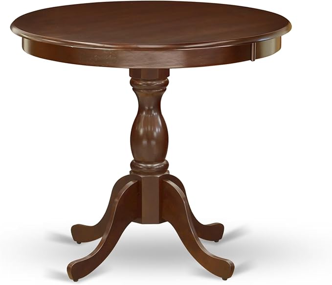 East West Furniture AMDA3-MAH-C 3 Piece Kitchen Table & Chairs Set Contains a - Image 3