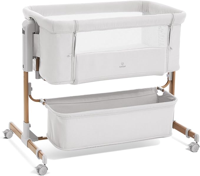 3 in 1 Baby Bassinet, Rocking Bassinet, Bedside Bassinet, 6-Height Adjustable by LovliTodBaby