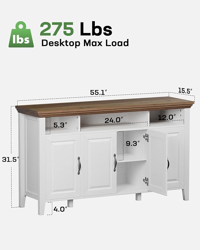Marsail Sideboard Buffet Cabinet - Image 2