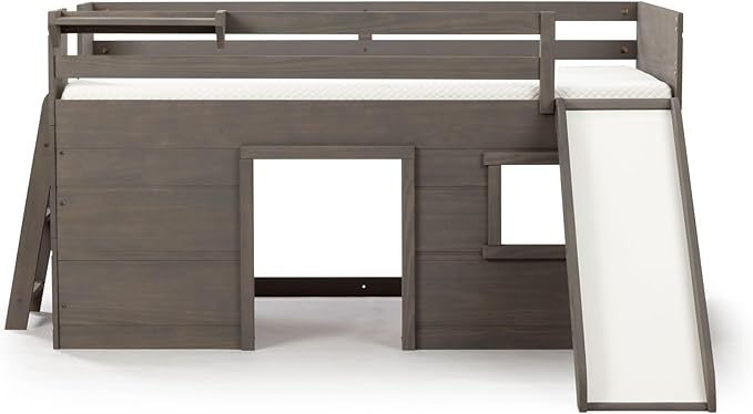 Max & Lily Loft Bed Twin Size, Solid Wood Low Loft Bed - Image 4