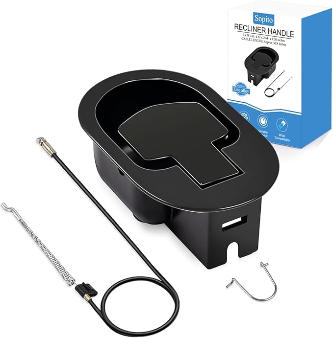 Sopito Universal All-Metal Recliner Handle Replacement, Recliner Cable Pull by Sopito