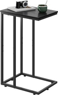 WLIVE Black Side Table, C Table End Table by WLIVE