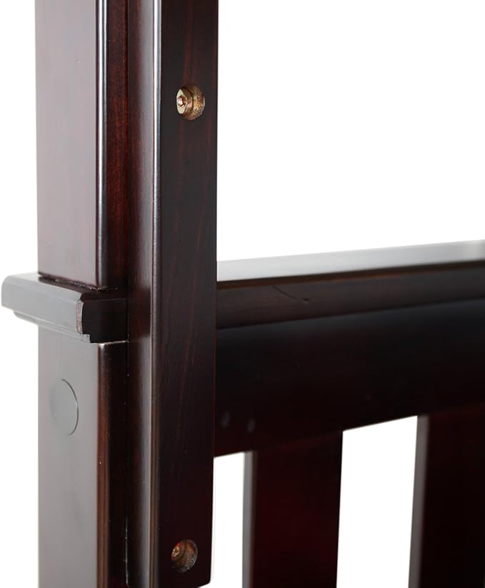 Max & Lily Bunk Bed Twin over Twin, Solid Wood Bunk Bed Frame - Image 10
