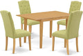 East West Furniture NOCE5-OAK-07 5 Piece Dining Table Set Includes a Rectangle by EastWestFurniture
