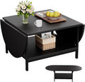 SAYGOER Black Coffee Table Modern Extended Coffee Tables by Saygoer