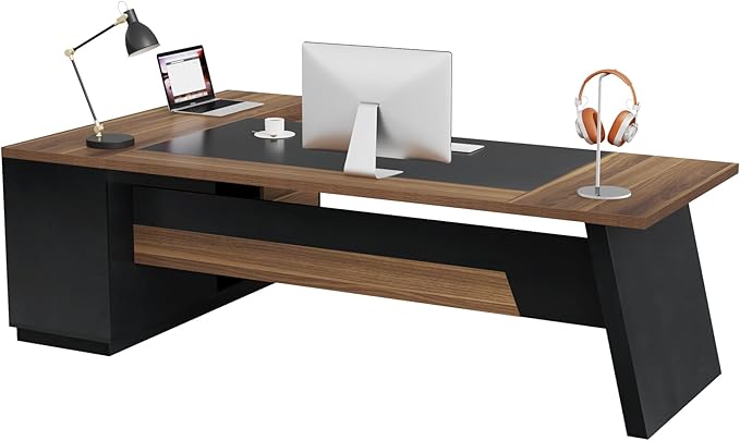 Tribesigns 78" L-Shaped Executive Desk, Large Modern Office Desk - Image 8