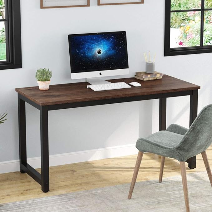 Tribesigns Computer Desk, 55 inch Large Office Desk Computer Table Study - Image 2