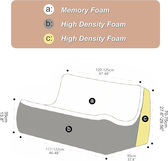Fireside Loveseat Mid-Century Armless Sofa — Twin-Size Floor Lounger in Soft - Image 2