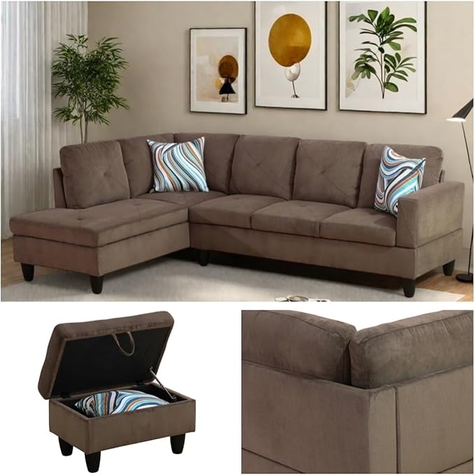 NAYSAYE L Shaped Couch, Modular Sectional Couch - Image 6