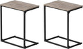 VASAGLE Set of 2 C Shape End Tables, Small Coffee Tables by VASAGLEbySONGMICSHOME