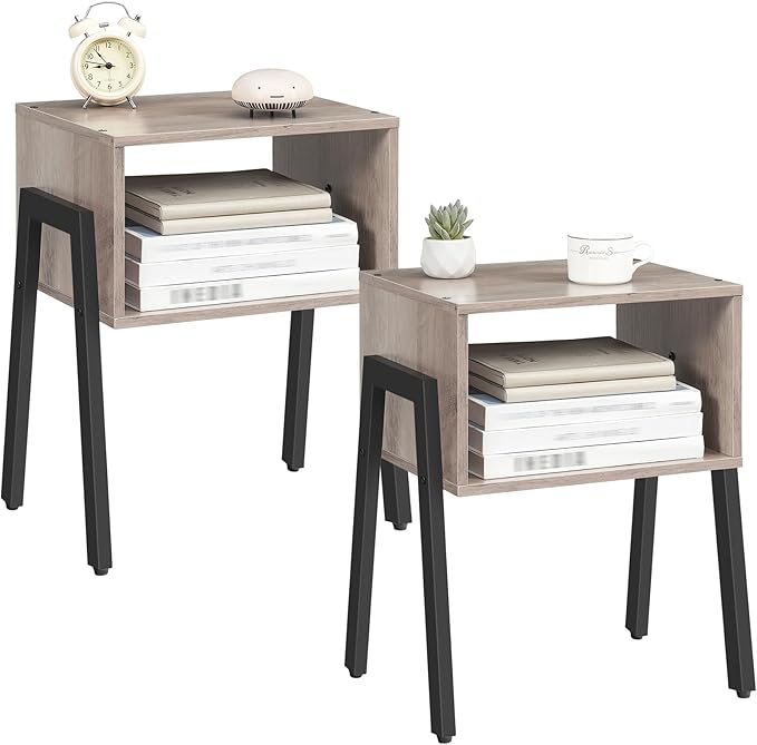 HOOBRO Nightstands Set of 2, Stackable End Table, Side Table, Bedside Tables - Image 9
