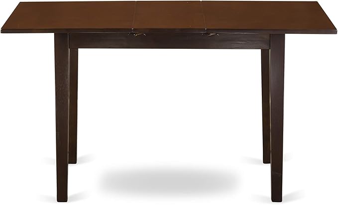 East West Furniture NOCE5-MAH-10 5 Piece Kitchen Table Set Includes a Rectangle - Image 3