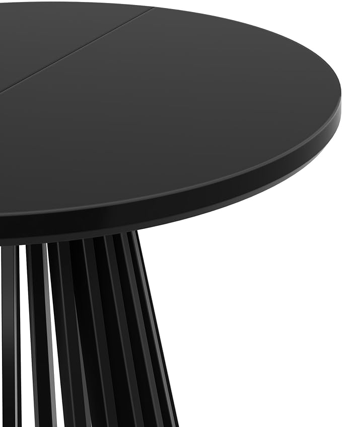 Plank+Beam Lido Round Dining Table, Minimalist Kitchen Table - Image 4