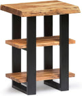 Alaterre Furniture Alpine Natural Live Edge Acacia Wood End Table by AlaterreFurniture