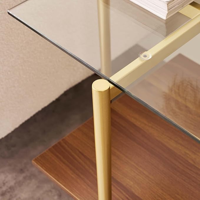 Glass End Table, Mid-Century Modern Design Sofa Table, - Image 6
