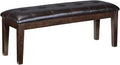 Signature Design by Ashley Haddigan Traditional Upholstered Dining Room Bench by SignatureDesignbyAshley