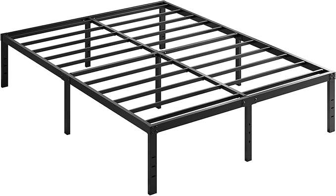 EMODA 14 Inch Full Size Bed Frame Heavy Duty Metal Platform No Box Spring Needed - Image 9