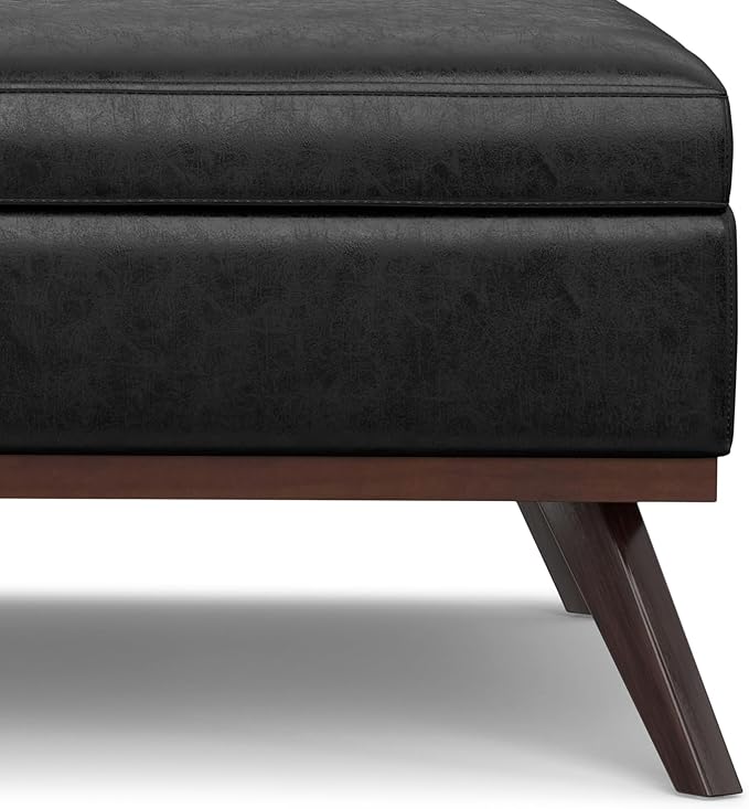 SIMPLIHOME Owen 40 inch Wide Mid Century Modern Square XL Coffee Table Storage - Image 11