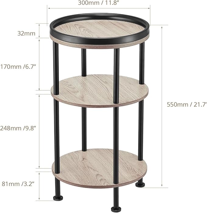 Side Table, Small Round Side Table - Image 3