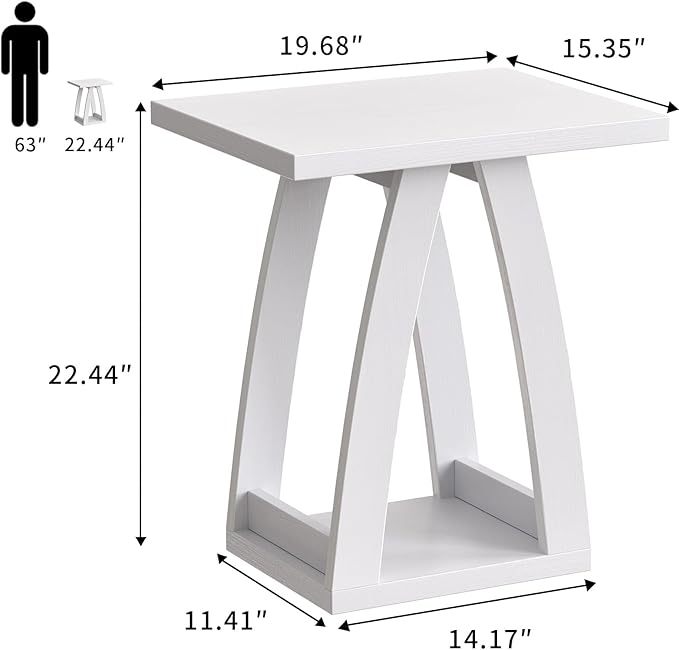 End Tables Living Room Set of 2. Side Tables Living Room. Side Table Beside - Image 3
