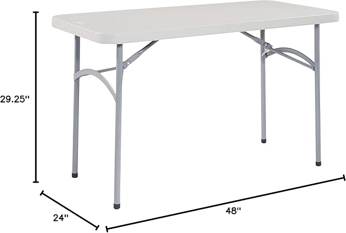 Office Star Resin Multipurpose Rectangle Folding Table - Image 11