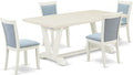 East West Furniture V027MZ015-5 5 Piece Kitchen Table & Chairs Set Includes a by EastWestFurniture
