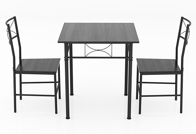 JOIN IRON 3-Piece Kitchen Dining Room Table Set by JOINIRONFurniture