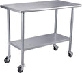 ROCKPOINT Stainless Steel Table by ROCKPOINT