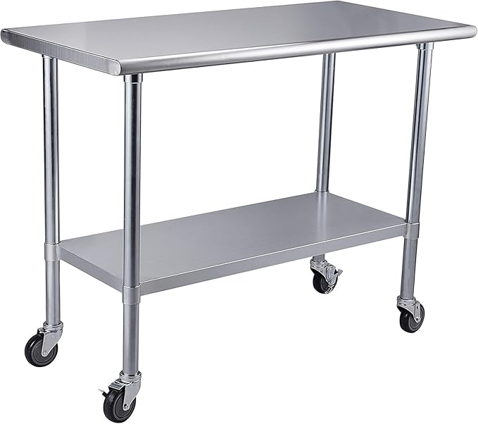 ROCKPOINT Stainless Steel Table by ROCKPOINT