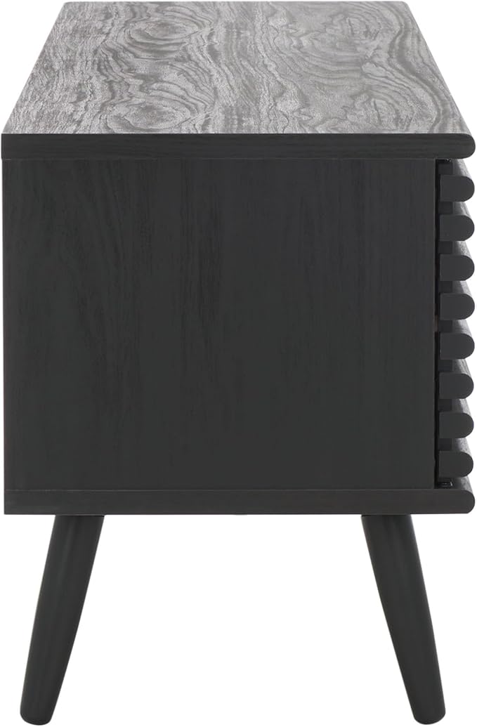 SAFAVIEH Averi TV Stand for up to 65" Flatscreen – Black, 2 Sliding Doors - Image 5
