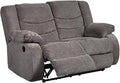 Signature Design by Ashley Loveseat Reclining, Dark Gray by SignatureDesignbyAshley
