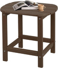 Adirondack Side Table, HDPE Weather Resistant, Wooden Textured by Plawdlik