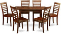 East West Furniture NOML7-MAH-W 7 Piece Kitchen Table Set Consist of a by EastWestFurniture