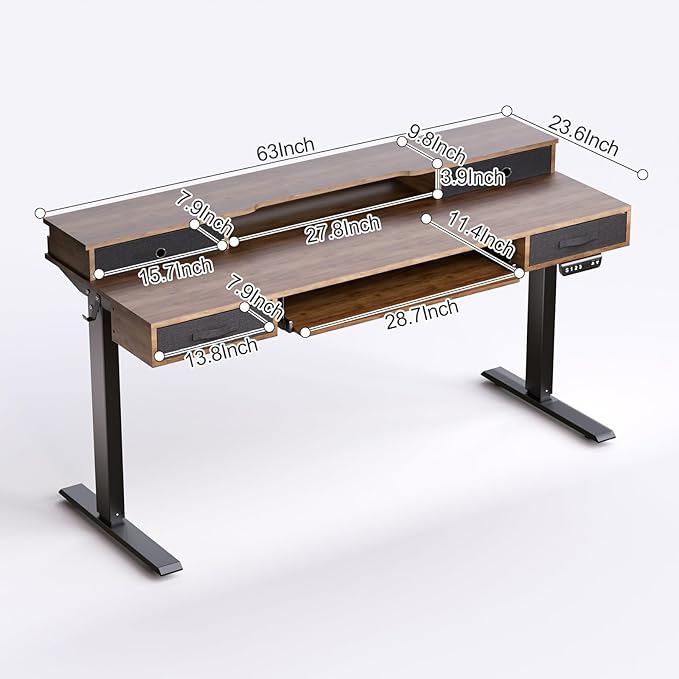Standing Desk, Ergonomic Height Adjustable Desk - Image 3