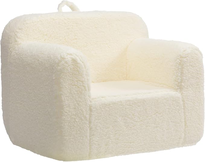 ALIMORDEN Kids Ultra-Soft Snuggle Foam Filled Chair, Toddler Cuddly Sherpa by ALIMORDEN
