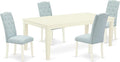 East West Furniture LGCE5-LWH-15 5 Piece Kitchen Table Set by EastWestFurniture