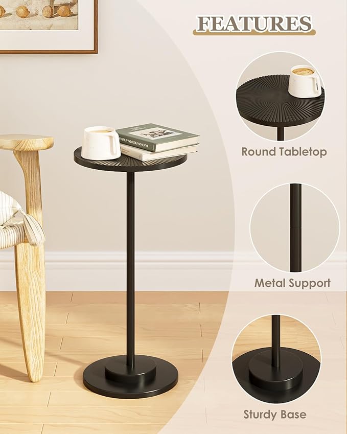 Round Side Table, Small Drink Table - Image 5