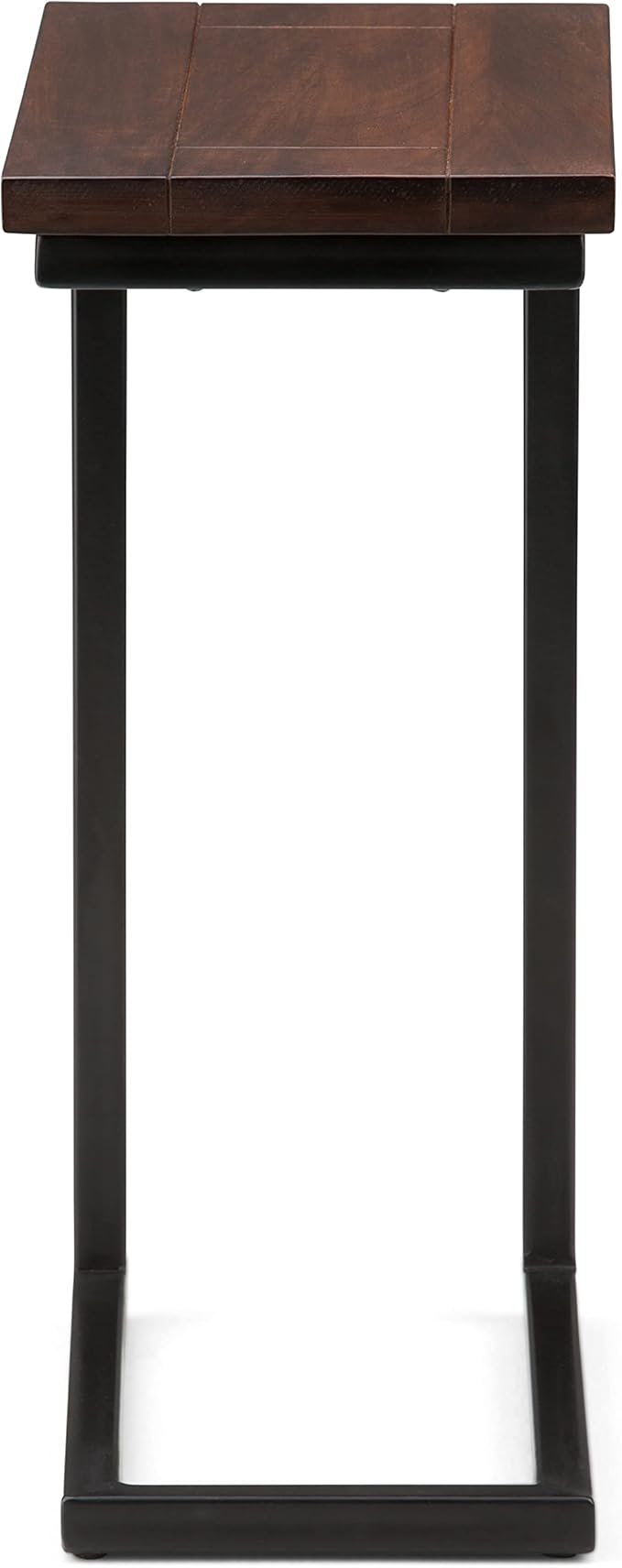 SIMPLIHOME Skyler 18-inch Wide Solid Mango/Metal Industrial C-Shaped End Table - Image 4