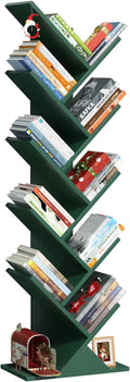 10 Tier Tree Book Shelf, Floor Standing Wood Bookshelf by SHEEPAM