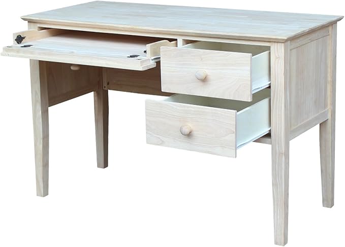 IC International Concepts, Brooklyn Desk, Solid Real Wood, Sturdy Parawood - Image 8